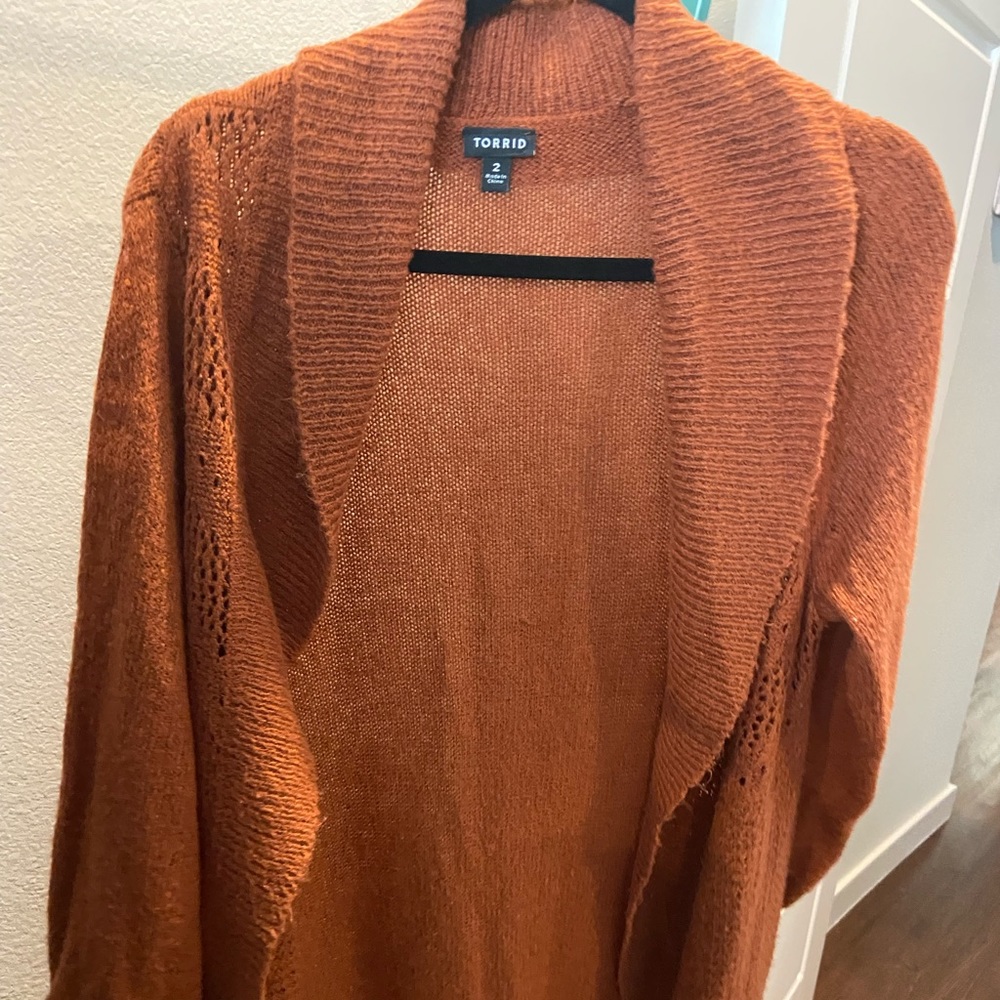 Burnt Orange Torrid Cardigan
